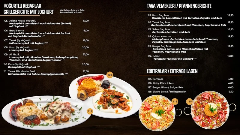 menu 2 of Kösem Restaurant