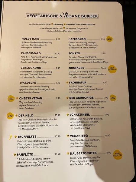 menu 0 of PETER PANE Burgergrill & Bar