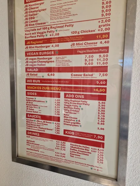 menu 0 of Jim Block Kirchenallee