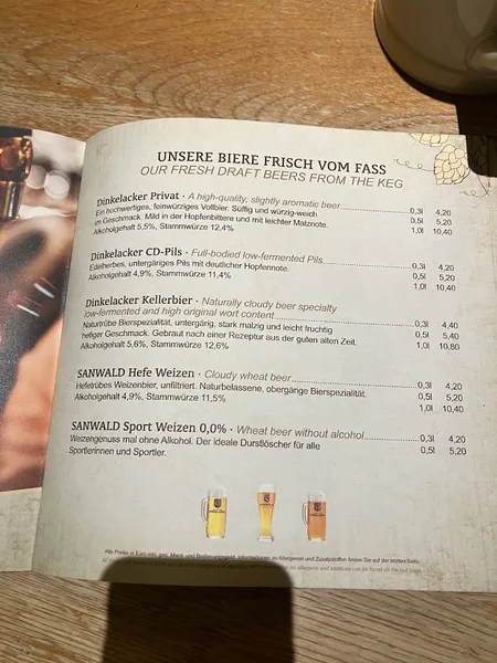 menu 0 of Carls Brauhaus