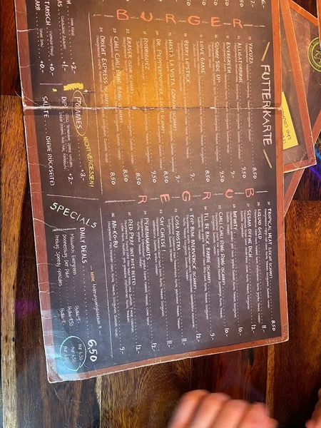 menu 2 of Taste my Burger