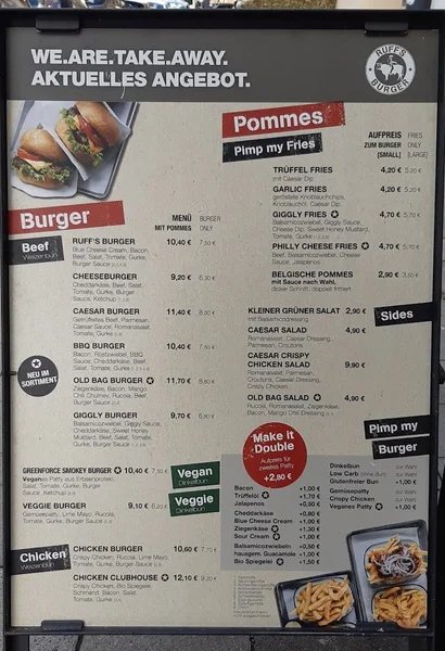 menu 2 of Ruff's Burger & BBQ Schwabing Restaurant