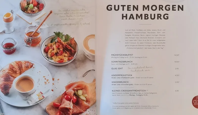 menu 0 of ALEX Hamburg
