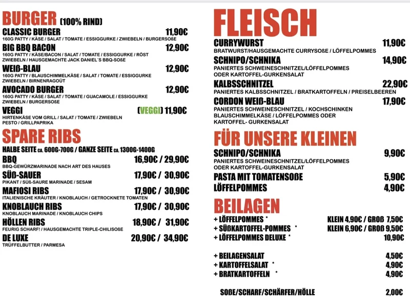 menu 0 of Mariannenhof