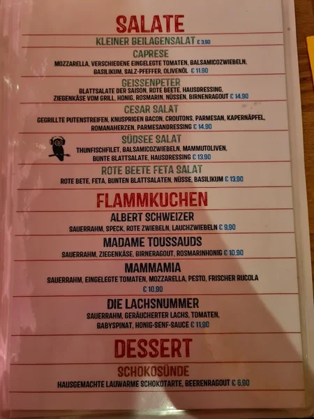 menu 2 of Mariannenhof