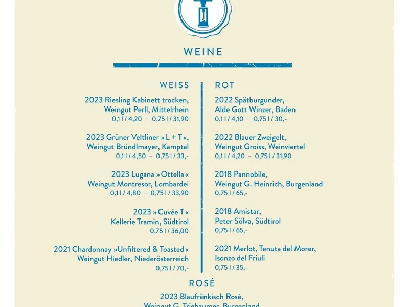 menu 2 of ZWICKL - Gastlichkeit am Viktualienmarkt