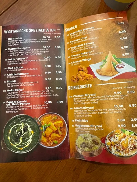 menu 0 of Little India – Restaurant