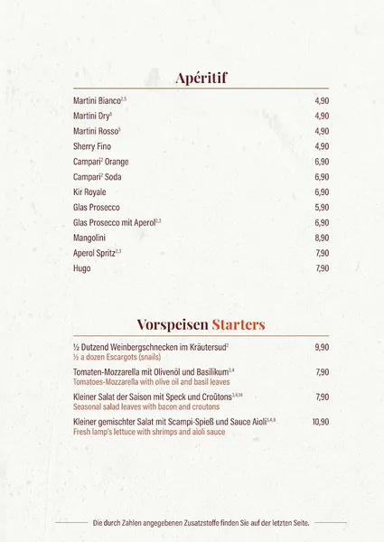 menu 0 of Immer Satt