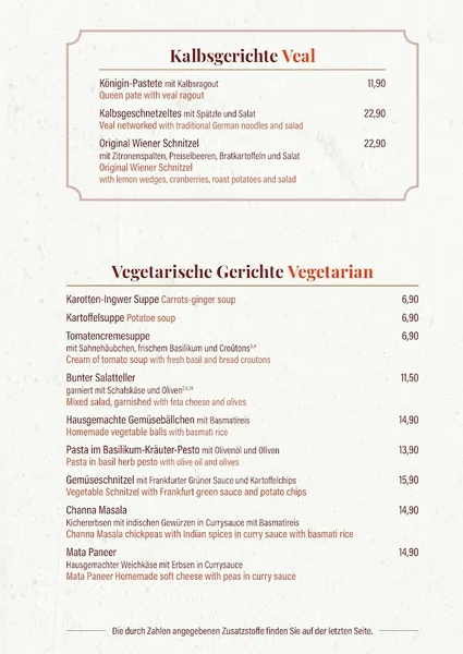 menu 1 of Immer Satt