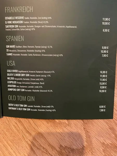 menu 0 of Curry Culum - Gin Bar Hannover & Burger Restaurant