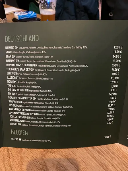 menu 2 of Curry Culum - Gin Bar Hannover & Burger Restaurant
