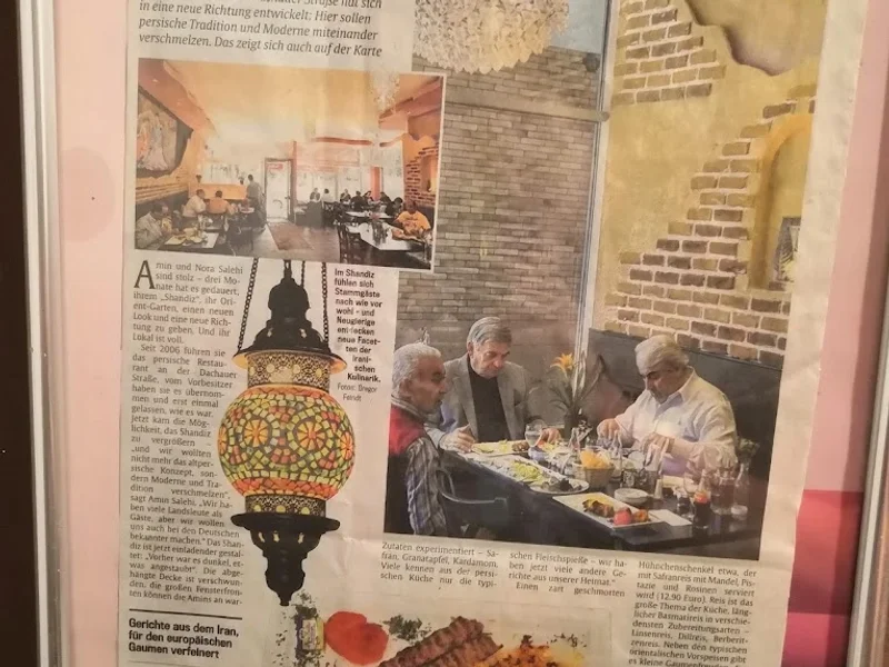 menu 1 of Restaurant Shandiz