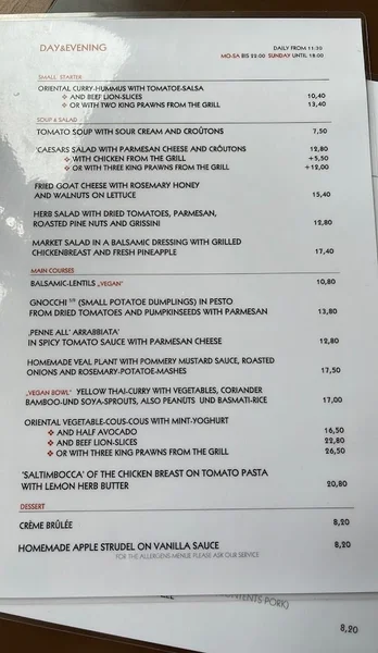 menu 0 of Cafe Glockenspiel GmbH