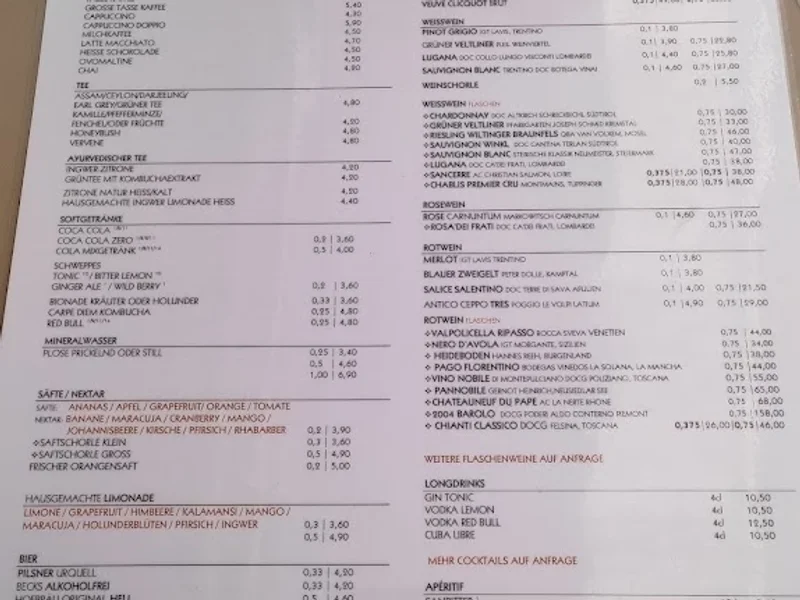menu 2 of Cafe Glockenspiel GmbH