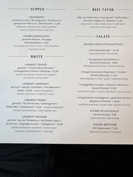 menu 0 of Funkhaus Cafe-Bar-Restaurant