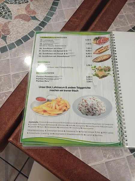 menu 0 of Mangal Restaurant