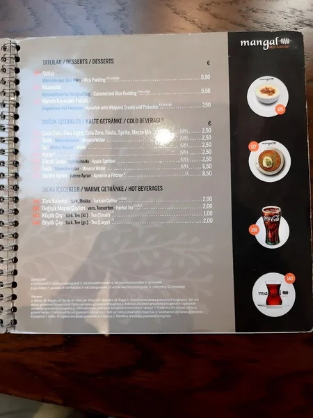 menu 2 of Mangal Restaurant