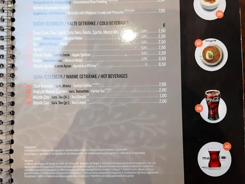 menu 2 of Mangal Restaurant