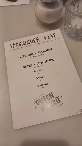 menu 0 of Spandau