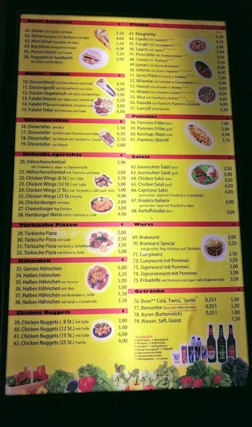 menu 1 of Chicken Farm Schnell Imbiss