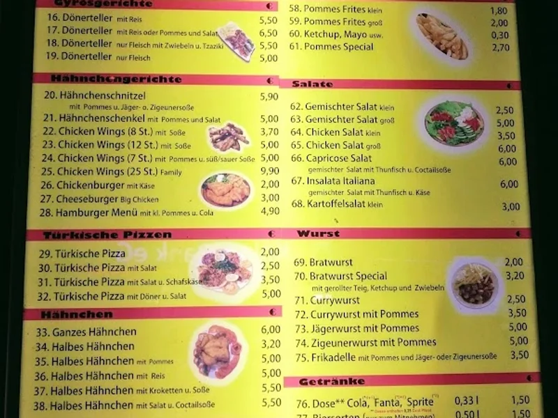 menu 1 of Chicken Farm Schnell Imbiss
