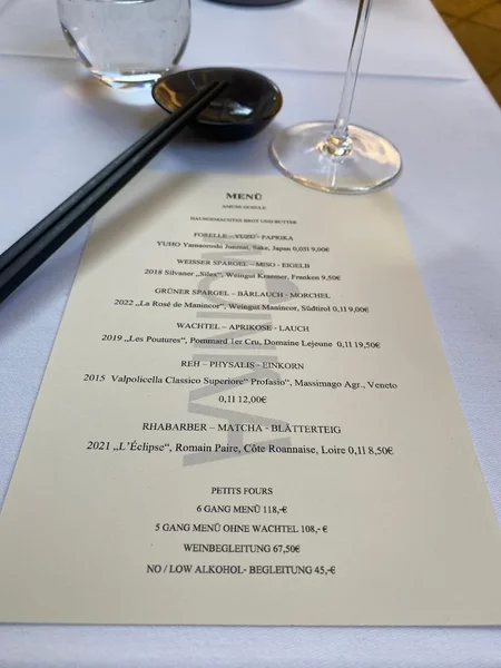 menu 1 of Wonka Restaurant & Kochwerkstatt