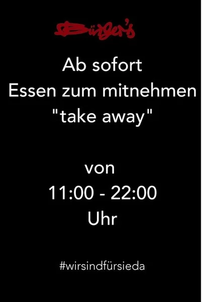 menu 2 of Bürger's Moosach