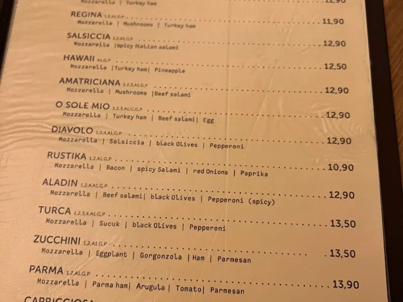 menu 0 of Bürger's Moosach