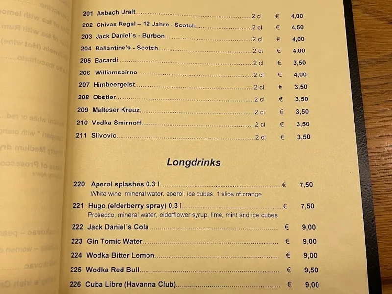 menu 0 of Restaurant Pils Corner