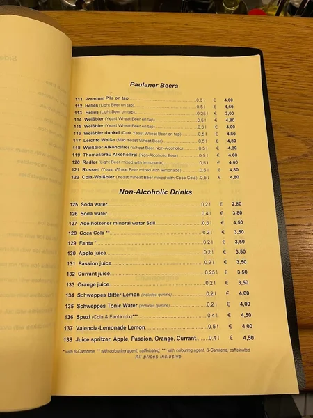 menu 1 of Restaurant Pils Corner