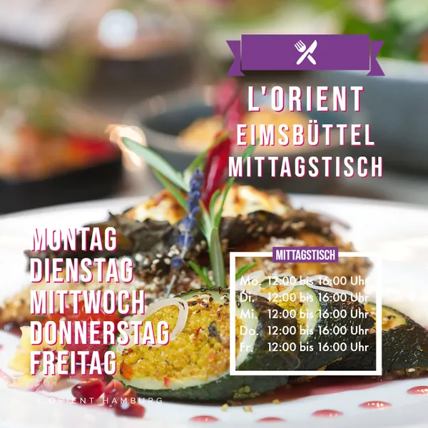menu 0 of L'Orient Restaurant Café Catering