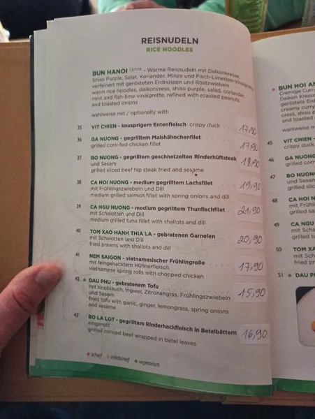 menu 2 of Green Papaya