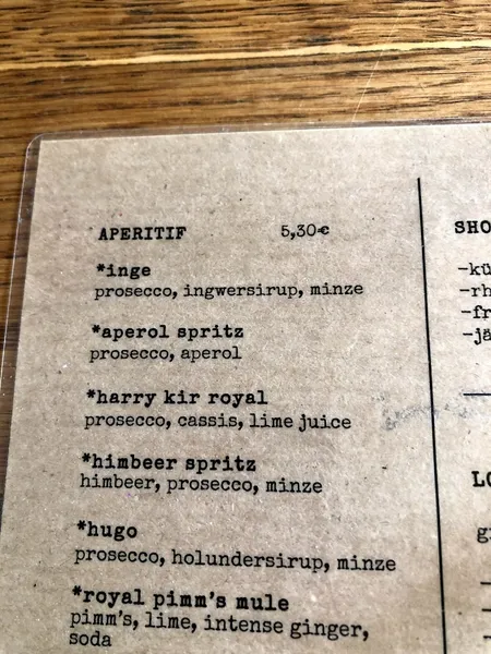 menu 2 of HATARI