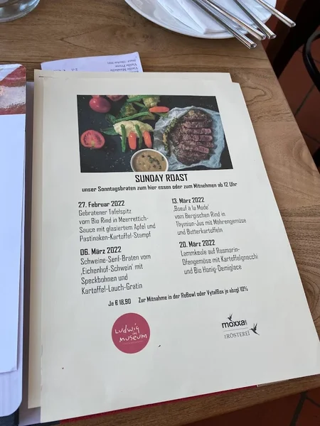 menu 2 of Ludwig im Museum Restaurant & Café
