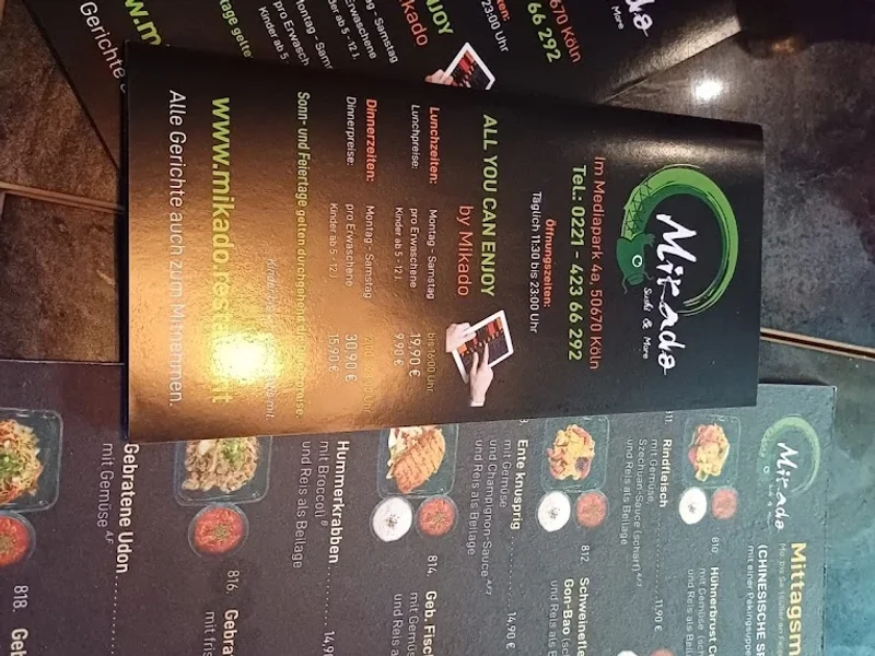 menu 2 of Mikado Sushi & More Köln