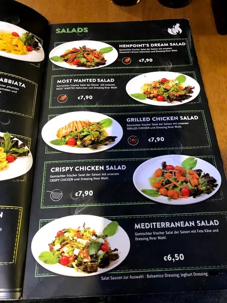 menu 0 of Henpoint