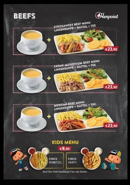 menu 1 of Henpoint