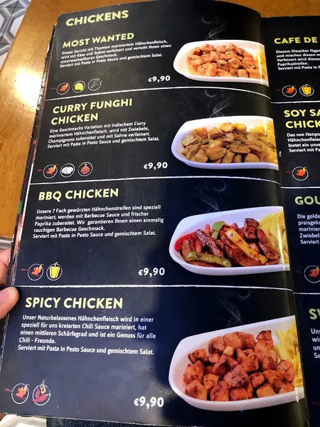 menu 2 of Henpoint