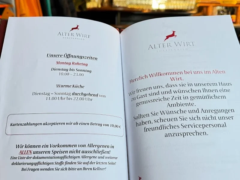 menu 0 of Alter Wirt