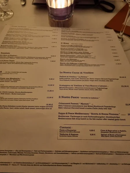 menu 1 of Ristorante Risotto