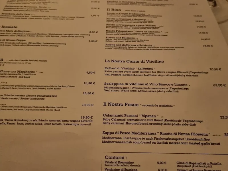 menu 1 of Ristorante Risotto