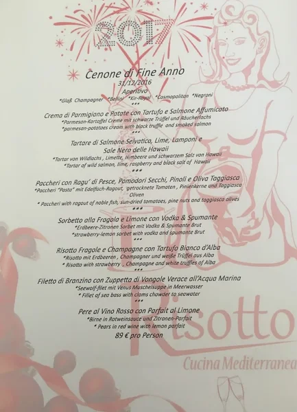 menu 2 of Ristorante Risotto