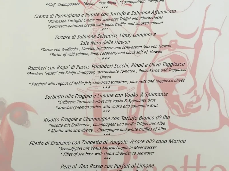 menu 2 of Ristorante Risotto