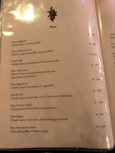 menu 1 of il Melograno GmbH