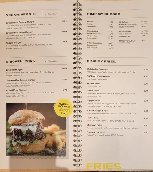 menu 1 of Food Lounge Bergedorf
