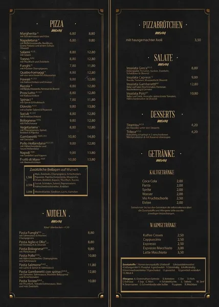 menu 1 of 450 Degrees