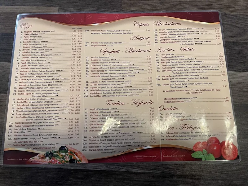menu 0 of Don Camillo