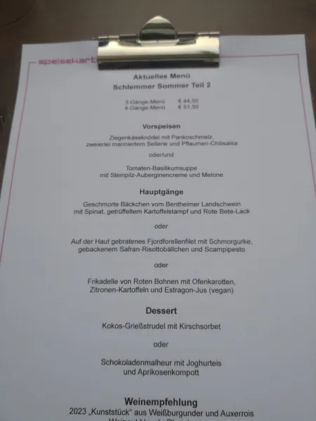 menu 2 of Brüdigams