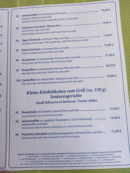 menu 1 of Restaurant Haus Goldstein