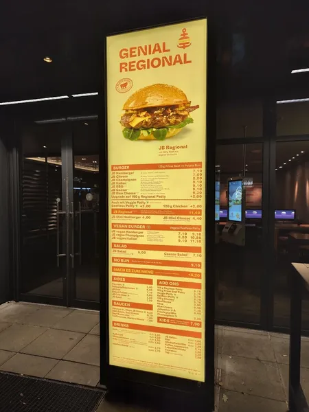 menu 1 of Jim Block Langenhorn